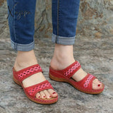 Xajzpa - Sandals Women Summer Women Shoes Wedges Sandals Platform Casual Roman Women’s Beach Soft