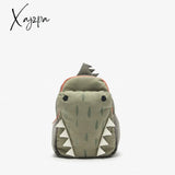 Xajzpa - School Bag Boys And Girls Of New Cute Three-Dimensional Green Small Crocodile Backpack