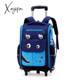 Xajzpa - School Bag Student High Capacity Rolling Backpacks Kids Trolley Wheeled Children Backpack