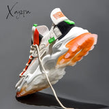 Xajzpa Shoes Men Sneakers Male Casual Mens Tenis Luxury Shoes Trainer Race Breathable Fashion