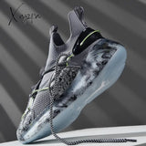 Xajzpa Shoes Men Sneakers Male Casual Mens Tenis Luxury Shoes Trainer Race Breathable Fashion