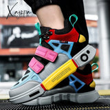 Xajzpa - Shoes Men Sneakers Male Casual Mens Tenis Luxury Shoes Trainer Race Breathable Fashion