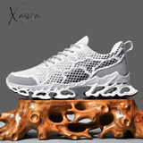 Xajzpa - Shoes Men Sneakers Male Casual Mens Tenis Luxury Shoes Trainer Race Breathable Fashion