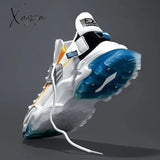 Xajzpa Shoes men Sneakers Male casual Mens Shoes tenis Luxury shoes Trainer Race Breathable Shoes fashion loafers running Shoes for men