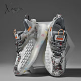 Xajzpa - Shoes Men Sneakers Male Casual Mens Tenis Luxury Shoes Trainer Race Breathable Fashion