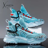 Xajzpa - Shoes Men Sneakers Male Casual Mens Tenis Luxury Shoes Trainer Race Breathable Fashion