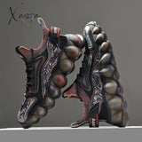 Xajzpa - Shoes Men Sneakers Male Casual Mens Tenis Luxury Shoes Trainer Race Breathable Fashion