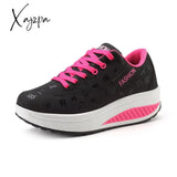 Xajzpa - Shoes Woman Pu Leather Breathable Sneakers Women Shoes Waterproof Wedges Platform