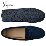 Xajzpa - Shoes Women 100% Genuine Leather Flat Casual Loafers Slip On Women’s Flats Moccasins