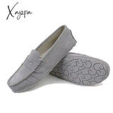 Xajzpa - Shoes Women 100% Genuine Leather Flat Casual Loafers Slip On Women’s Flats Moccasins