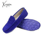 Xajzpa - Shoes Women 100% Genuine Leather Flat Casual Loafers Slip On Women’s Flats Moccasins