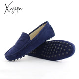 Xajzpa - Shoes Women 100% Genuine Leather Flat Casual Loafers Slip On Women’s Flats Moccasins