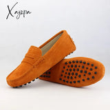 Xajzpa - Shoes Women 100% Genuine Leather Flat Casual Loafers Slip On Women’s Flats Moccasins