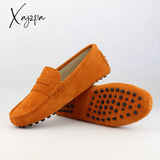 Xajzpa - Shoes Women 100% Genuine Leather Flat Casual Loafers Slip On Women’s Flats Moccasins