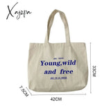 Xajzpa - Shopper Bag Canvas Tote Aesthetic Ecobag Beastrs Shopping Bags Given Anime Fabric Kawaii