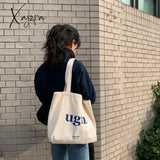 Xajzpa - Shopper Bag Canvas Tote Aesthetic Ecobag Beastrs Shopping Bags Given Anime Fabric Kawaii