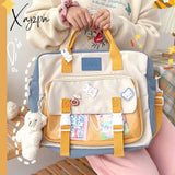 Xajzpa - Shoulder Bag Portable Messenger Backpack Japanese Harajuku Large Capacity Dual-Purpose