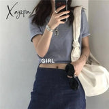 Xajzpa - Shoulder Bags Women Canvas Hobos Tie Designer Cross-Body Shopping Handbag Female Solid