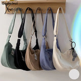 Xajzpa - Shoulder Bags Women Solid Harajuku All-Match Simple Multifunction Ulzzang Handbags Large