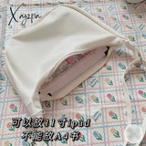 Xajzpa - Shoulder Bags Women Solid Harajuku All-Match Simple Multifunction Ulzzang Handbags Large