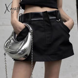 Xajzpa - Silver Glossy Handbags For Women Designer Luxury 2023 New Trend Shoulder Bag Chain Pu