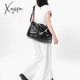 Xajzpa - Silver Y2K Tote Bags For Women Aesthetic Luxury Designer Large Capacity Shoulder Bag