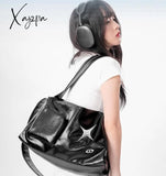 Xajzpa - Silver Y2K Tote Bags For Women Aesthetic Luxury Designer Large Capacity Shoulder Bag