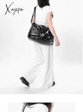 Xajzpa - Silver Y2K Tote Bags For Women Aesthetic Luxury Designer Large Capacity Shoulder Bag