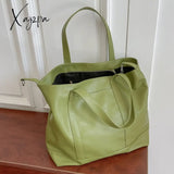 Xajzpa - Simple And Large-Capacity Handbag Female Summer New Trendy Fashion High-Quality