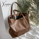 Xajzpa - Simple And Large-Capacity Handbag Female Summer New Trendy Fashion High-Quality