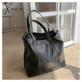 Xajzpa - Simple And Large-Capacity Handbag Female Summer New Trendy Fashion High-Quality