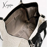 Xajzpa - Simple Tote Bag For Women 2023 Fashion Solid Color Shoulder With Bow Girl Metal Ring