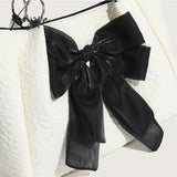 Xajzpa - Simple Tote Bag For Women 2023 Fashion Solid Color Shoulder With Bow Girl Metal Ring