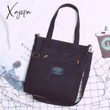 Xajzpa - Simple Women Package Print Cute Bear Canvas Bag Handbags Japanese Literary Shoulder Casual