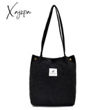 Xajzpa - Simple Women Package Print Cute Bear Canvas Bag Handbags Japanese Literary Shoulder Casual