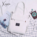 Xajzpa - Simple Women Package Print Cute Bear Canvas Bag Handbags Japanese Literary Shoulder Casual