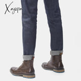 Xajzpa - Size 7~13 Men Boots New Arrival Fashion Brand Comfortable Ankle For #Al633