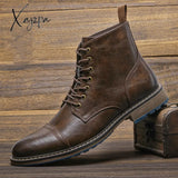 Xajzpa - Size 7~13 Men Boots New Arrival Fashion Brand Comfortable Ankle For #Al633