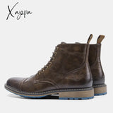 Xajzpa - Size 7~13 Men Boots New Arrival Fashion Brand Comfortable Ankle For #Al633