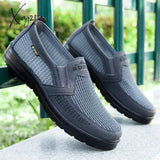 Xajzpa - Slip-On Men’s Casual Shoes Men Summer Style Mesh Flats For Loafer Creepers Comfortable