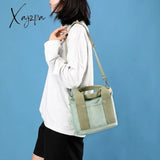 Xajzpa - Small Bag With Zipper This Thousand Layer Lady Single Shoulder Portable Thickened Canvas