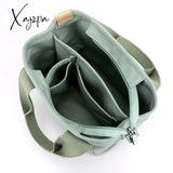 Xajzpa - Small Bag With Zipper This Thousand Layer Lady Single Shoulder Portable Thickened Canvas