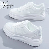 Xajzpa - Small White Shoes For Women Breathable Students Casual Sneakers Korean Style Mesh