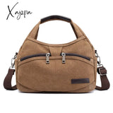 Xajzpa - Small Women Tote Bags Solid Lady Shoulder Bag Ladies Canvas Handbag Female Casual