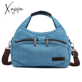 Xajzpa - Small Women Tote Bags Solid Lady Shoulder Bag Ladies Canvas Handbag Female Casual