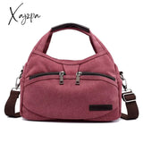 Xajzpa - Small Women Tote Bags Solid Lady Shoulder Bag Ladies Canvas Handbag Female Casual