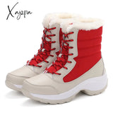 Xajzpa - Snow Boots Women Winter Platform Thigh High Flat Quality Keep Warm Black New Ladies