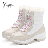 Xajzpa - Snow Boots Women Winter Platform Thigh High Flat Quality Keep Warm Black New Ladies