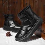 Xajzpa - Snow Boots Women Winter Warm Plush Slip-On Silver Waterproof Zip Couple Ankle Ladies New