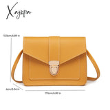 Xajzpa - Solid Color Crossbody Bag Lightweight Buckle Purse Shoulder Bags Women